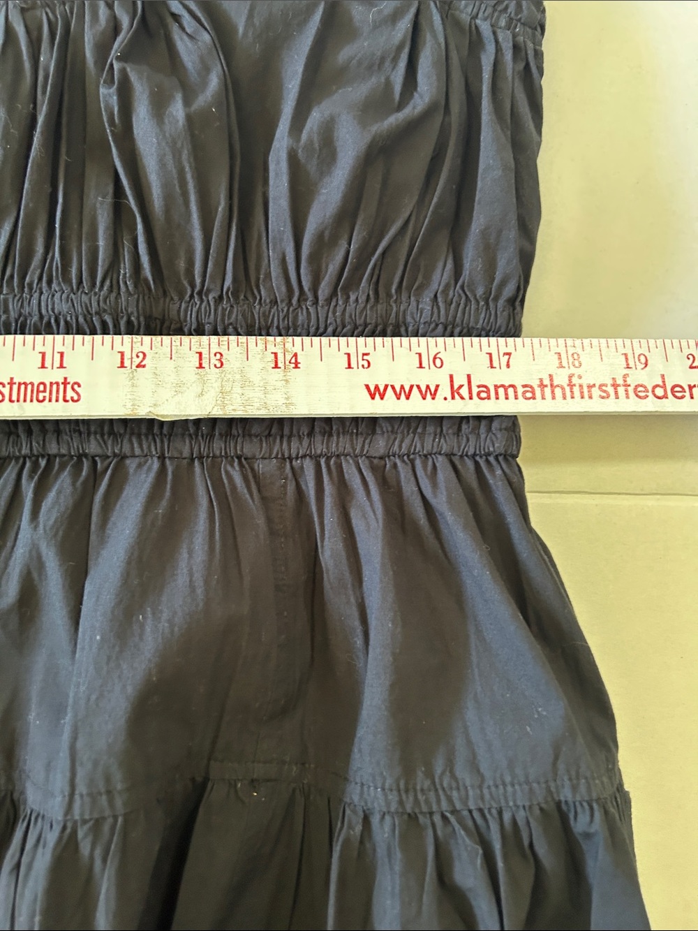 ANTHROPOLOGY COTTON SCOOP-NECK SMOCKED POPLIN MIDI DRESS SIZE L - Picture 11 of 13